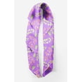 thumbnail image 2 of Bimba Bandanas pour Tête Imprimés en Pure Soie Violet Rouge Baies et Feuilles Foulard d'Été pour Cou 40 x 40 Pouces, 2 of 6