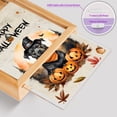 thumbnail image 4 of Happy Halloween Pitbull Witches Hat Pumpkin Carving Acrylic Plaque with Wood Photo Frame Box Terrier Dog Lover Light Box - 02019, 4 of 5
