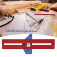 thumbnail image 4 of Localizador de línea de aleación de aluminio regla para carpintería YX200 dibujo multifunción ajustable para trabajo en casa de carpintero ANGGREK Otros, 4 of 8