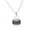 Black, variant on Stainless Steel Silver-Tone Multicolor Simulated Gemstone Purse Pendant, 19"