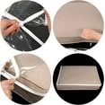 thumbnail image 4 of Plastic Sofa Seat Cushion Covers,4 Pcs Clear Waterproof Sofa Couch Covers, PVC Waterproof Couch Covers Furniture Sofa Seat Slipcover for Against Pets Clawing Scratching, 28.35 × 28.35 × 8.86", 4 of 7