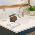 thumbnail image 4 of Countertop Drying Rack for Kitchen,4 Arms Foldable Dishcloth Holders,Compact Towel Storage Holders,Space Saving,Suitable for Kitchen,Washroom and Bathroom, 4 of 6