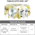 thumbnail image 4 of Round Tablecloth 60 inch, Floral Round Table Cloth, Stain Resistance, Water Repellent and Wrinkle-Free, Fall Flower Circle Tablecloth for Home Kitchen Dining Party Patio Indoor and Outdoor Use, 4 of 5