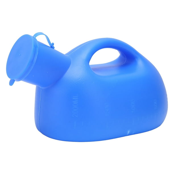 Orinal para hombres, orinal de 2000 ml, botellas para orinar de gran capacidad para hombres, orinal portátil optimizado para la excelencia