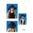 thumbnail image 5 of Elegant Women's Sun Hat with Floral Accent and Foldable Design Perfect for Church Weddings Beach Trip Outdoor, 5 of 9