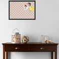 thumbnail image 3 of PinPix ArtToFrames 24x16 Custom Cork Bulletin Board Argyle Tan   Poster Board Has a Fabric Style Canvas Finish, Framed in Satin Black (PinPix-643), 3 of 6