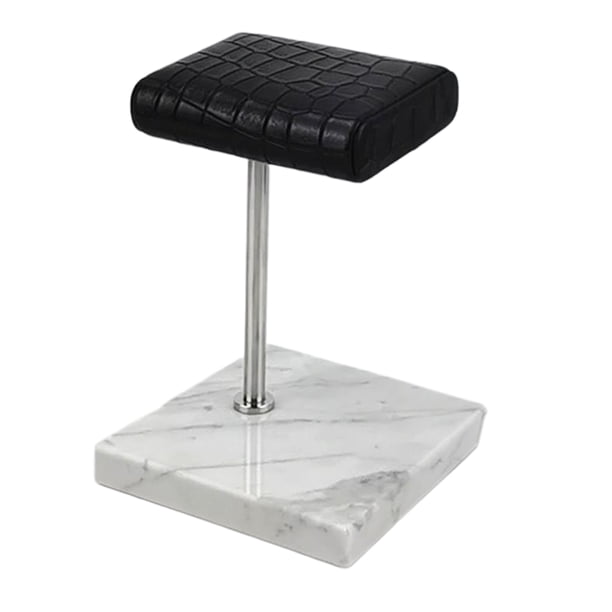 Soporte de exhibición de reloj Sunnimix de mármol negro y plateado