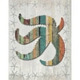 thumbnail image 3 of Fab Funky 12x14 Black Modern Framed Museum Art Print Titled - Distressed Wood Style Starfish 2, 3 of 5