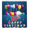thumbnail image 3 of Ambesonne Colorful Shower Curtain, Blue Colored Backdrop, 69"Wx84"L, Multicolor, 3 of 3