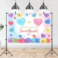 thumbnail image 2 of Sweetheart Gender Reveal Backdrop He or She What Will Our Little Sweetheart Be Gender Reveal Photography Background Blue Pink Heart Valentine's Day Party Banner Photo Studio Props, 2 of 3
