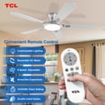 thumbnail image 2 of Ventilador de techo TCL de 52 pulgadas, plateado, de bajo perfil, luz remota, 6 velocidades, 2 of 9