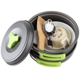 thumbnail image 2 of Juego de utensilios de cocina para acampar de 1 litro, equipo para mochileros y senderismo, bolsa para insectos al aire libre, equipo de cocina, juego de cocina de 10 piezas | Tazones para ollas livia, 2 of 5