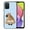 French Bulldog Butt Looking Back, variant on WIRESTER Shockproof Soft Rubber Cover Case for Samsung Galaxy A03S 4G LTE (Not 5G) 6.5" 2021, Boston Terrier Dog Lying Down Looking Up On Light Blue Background