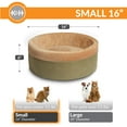 thumbnail image 3 of K&H Pet Products Thermo-Kitty Bed Indoor Heated Cat Bed Sage/Tan Small 16 Inches, 3 of 11