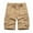 Beige, variant on BADHUB Mens Drawstring Cargo Shorts Elastic Waist Hiking Shorts Cotton Casual Outdoor Athletic Shorts Army Green S