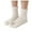 White, variant on Besolor Womens Fuzzy Toe Socks Thick Warm Winter Plush Cozy Slipper Socks Soft Home Sleeping Socks Christmas
