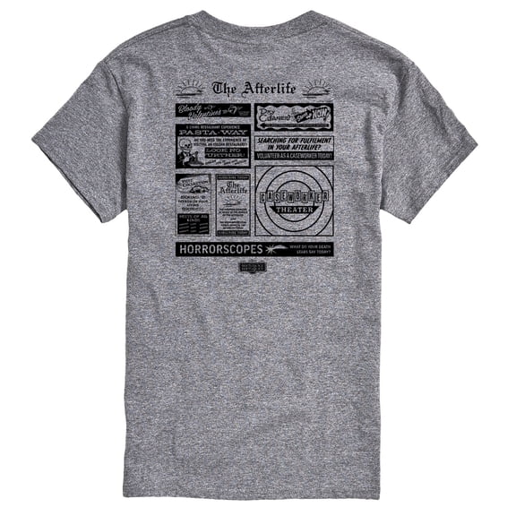 Beetlejuice BeetleJuice - The Afterlife Newspaper Ads - Men's Short Sleeve Graphic T-Shirt