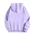 thumbnail image 5 of XAOFW Letter Print Pullover Hoodies For Women Long Sleeve Casual Hooded Sweatshirt Oversized Soft Cozy Streetwear Comfortable Top M, 5 of 5