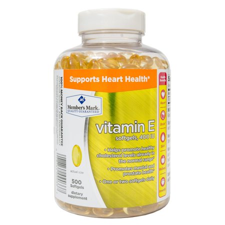 Member's Mark IU Vitamine E 400 Complément alimentaire (500 ct.)