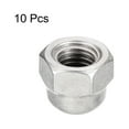 thumbnail image 3 of 3/8-16 Acorn Cap Nuts, 10pcs - 304 Stainless Steel Hardware Nuts, Acorn Hex Cap Dome Head Nuts (Silver), 3 of 5
