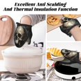 thumbnail image 7 of Pofeuu Gold Pattern Skull Print Thickened Mini Silicone Oven Mitts Heat Resistant, Rubber Oven Mitt Gloves, Finger Pinch Grips, Pot Holder, Silicone Potholder, 7 of 7