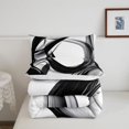 thumbnail image 5 of Homewish Gradient Watercolor Twin Comforter Sets,Abstract Geometric Bedding Set,Black White,Reversible,2pcs,1 Comforter and 1 Pillowcase, 5 of 7