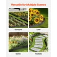 thumbnail image 6 of VEVOR Steel Landscape Edging, 5 Packs 39 x 4 in Rust-Resistant Metal Landscape Edging, Bendable Garden Edging Border, Heavy Duty Lawn Edging, Easy-to-Install, Flower Bed Yard Pathway Divider Black, 6 of 9