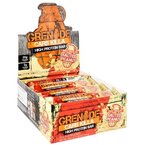 Grenade Carb Killa, White Chocolate Salted Peanut, 12 (2.12 oz) Bars