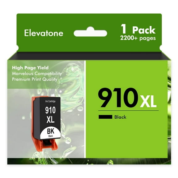 910XL Ink Cartridges Compatible for HP 910 910XL Combo Pack for OfficeJet Pro 8020 8025 8028 8035 8010 8022 8015 8018 Printer ( 1 x Black )