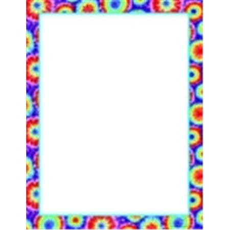 Decorative Computer Paper - Barker Creek 8.5 x 11 in. Tie-Dye Design Decorative Computer Paper, 50 Sheets Of High Quality, Pack - 50