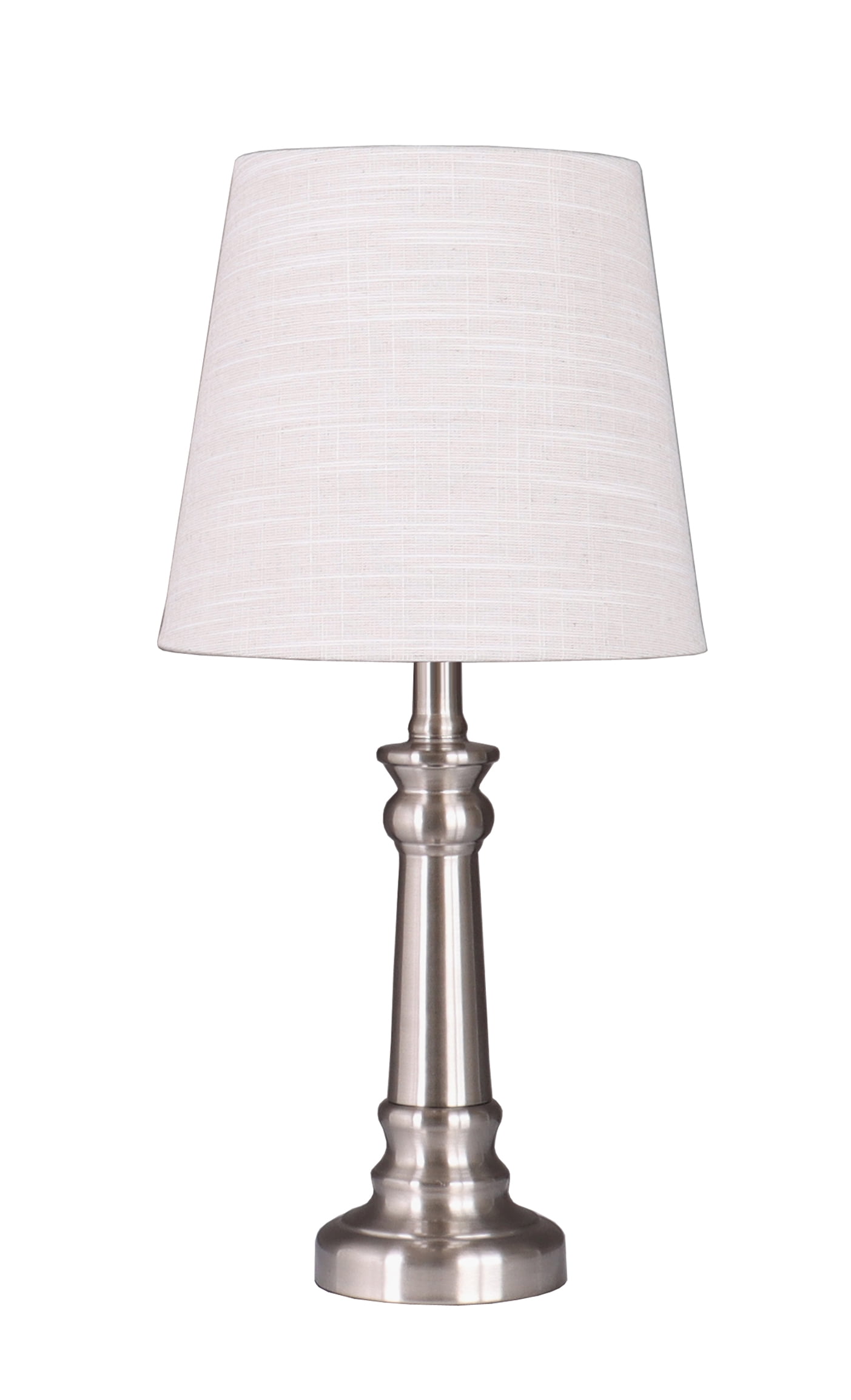 Simplee Adesso Taupe Fabric Uno Drum Lamp Shade, 8.5"H x 9.5"D, Adult Use, Dorm Room Use