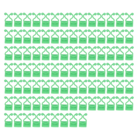

100PCS Plant Climbing Wall Fixture Wall Vines Fixing Clip Self Adhesive Branch Fixture Securing ClipGreen