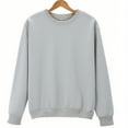 thumbnail image 2 of Annhoo Sweatshirts for Women Crewneck Solid Color Loose Comfortable Long Sleeve Tops Going Out Clothes, 2 of 2