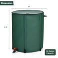 thumbnail image 2 of Gymax 60 Gallon Portable Rain Barrel Water Collector Collapsible Tank Spigot Filter, 2 of 10