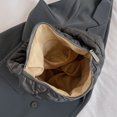 thumbnail image 2 of Bolso de mano para mujer, bolso Hobo hinchado, bolso de viaje informal con cremallera (gris), 2 of 8