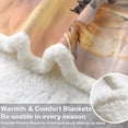 thumbnail image 5 of Sleepwish Flannel Fleece Blanket, Horse Blanket Brown Blanket Throws for Couch Sofa, 50x60", 5 of 7