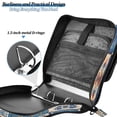 thumbnail image 5 of Water-Resistant 3-Ring Binder Organizer with Multiple Pockets Zipper Binder Bag for Office Various Brightly Colored Shapes, 5 of 8
