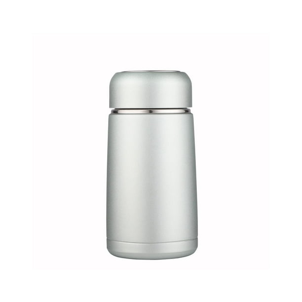 Wosthever Frasco de vacío de 350ML, Mini botella portátil, taza aislada de acero inoxidable, tazas inferiores antideslizantes, suministros de Teteras Verde