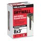 thumbnail image 1 of Tornillos para Drywall Hillman 8x3" Autoperforantes con Fosfato Negro, 1 of 6