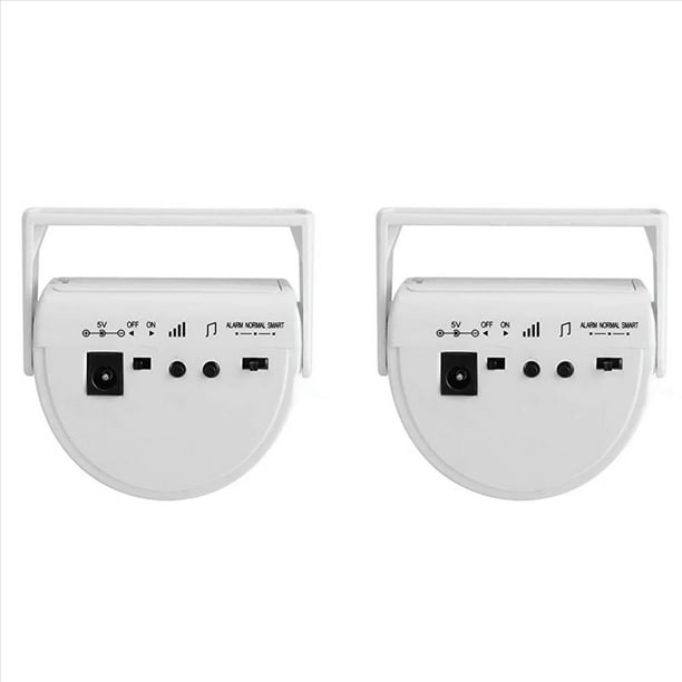 2X Timbre de Puerta con Alarma de para Invitados Inalámbrico con Sensor de Movimiento PIR de 32 Canciones para Entrada de Tiendas, Protección de Seguridad para Empresas.