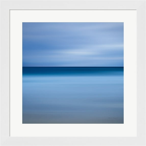 Beach Blues by Katherine Gendreau, Framed Wall Art, 19.75W x 19.75H