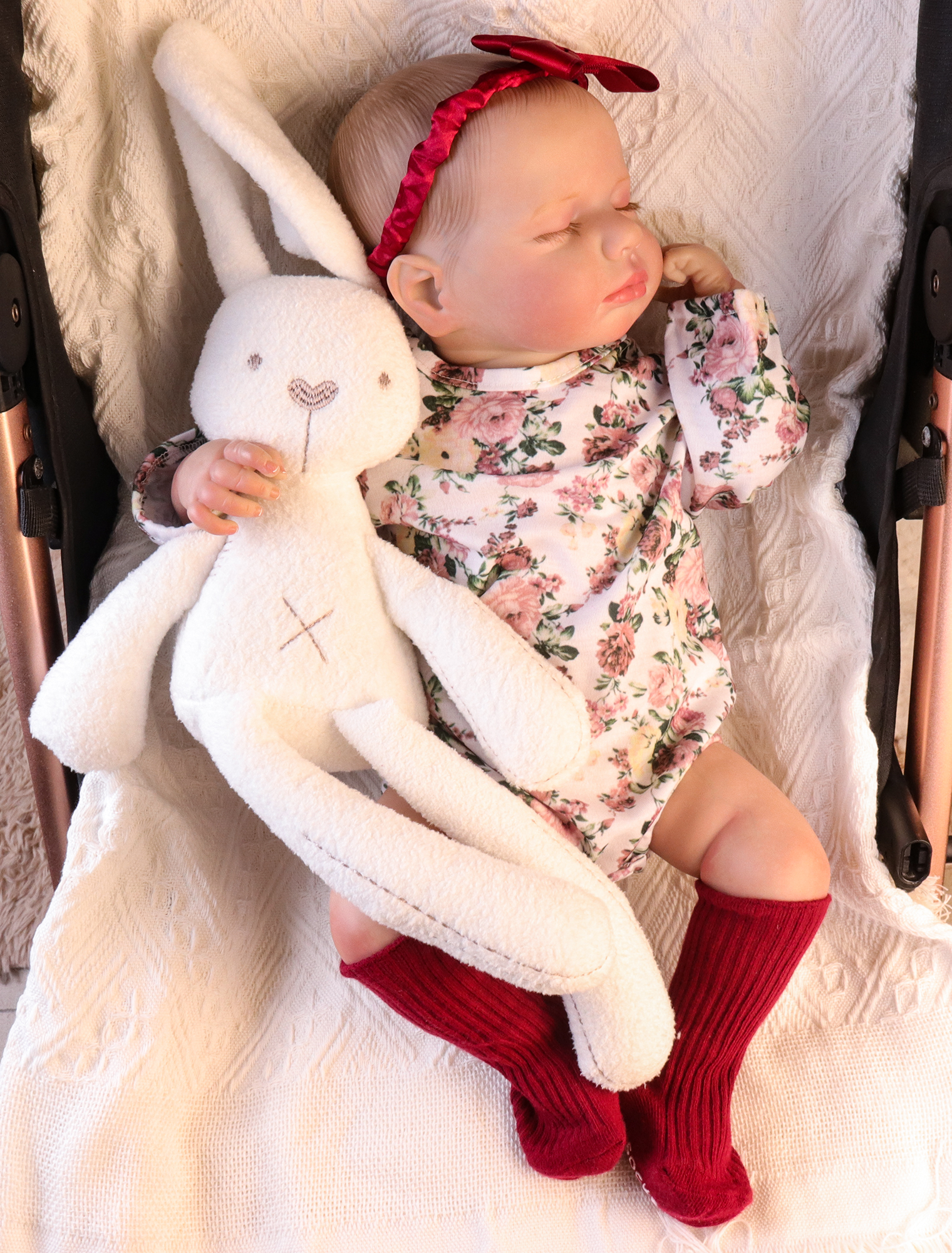 Takanini Reborn Baby Dolls 20 inch Lifelike White Handmade Silicone Realistic Doll with Soft cloth Body for Kids Age 3+