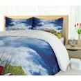 thumbnail image 5 of Ambesonne Country Duvet Cover Set, Warehouse Barn Scenery, 2-Calking, Apple Green White, 5 of 7
