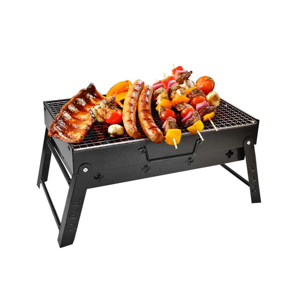 BBQ Charcoal Grill Folding Portable Lightweight Barbecue Camping Hiking