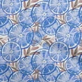 thumbnail image 1 of oneOone Silk Tabby Medium Blue Fabric Leaves & Lemon Diy Clothing Quilting Fabric Print Fabric By Yard 42 Inch Wide, 1 of 6