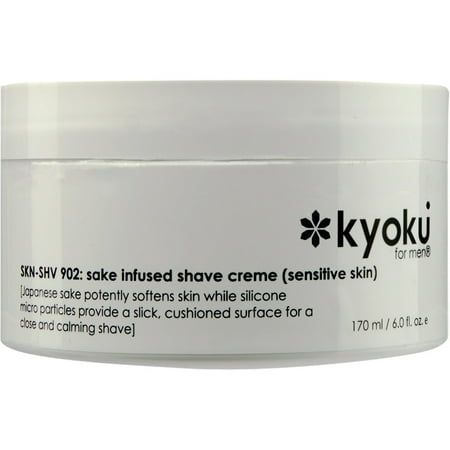 Kyoku for Men Sake Infused Shave Creme for Sensitive Skin, 6 oz