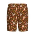 thumbnail image 4 of Picia Autumn Thanksgiving Pajama Shorts for Men, Men's Pajama Bottoms, Sleepwear,Short Pajama Pants-3X-Large, 4 of 9