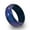 Galaxy Nova Blue, variant on Galaxy Nebula Silicone Beveled Ring Engraved for Men and Women, Starry Night Silicone Ring, Space Galaxy Band, Constellation Ring