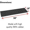 thumbnail image 2 of BirdRock Home 4-Pack Rubber Stair Mat with Basket Weave Design - 10 x 30" - Black, 2 of 6