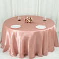thumbnail image 4 of BalsaCircle 132 in Dusty Rose Satin Round Tablecloth Wedding Party Events Reception Catering Decorations Supplies, 4 of 7